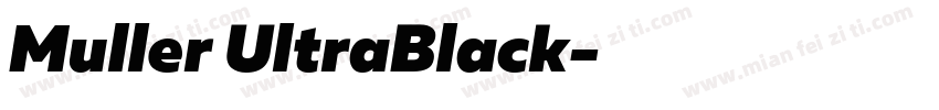 Muller UltraBlack字体转换